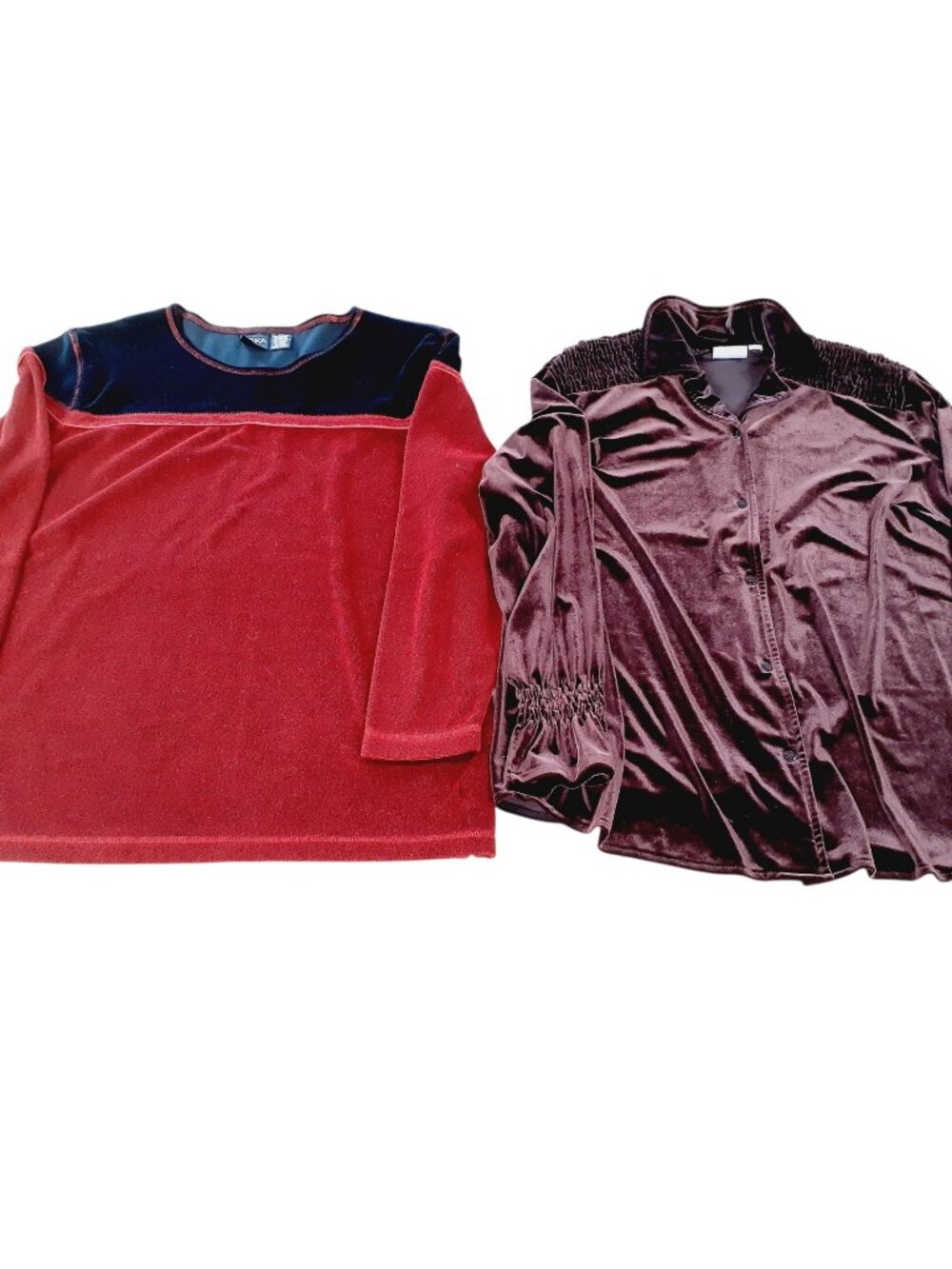 Bundle of 2 Erika & Villager Dressy Tops Y2K Women's Size 1X